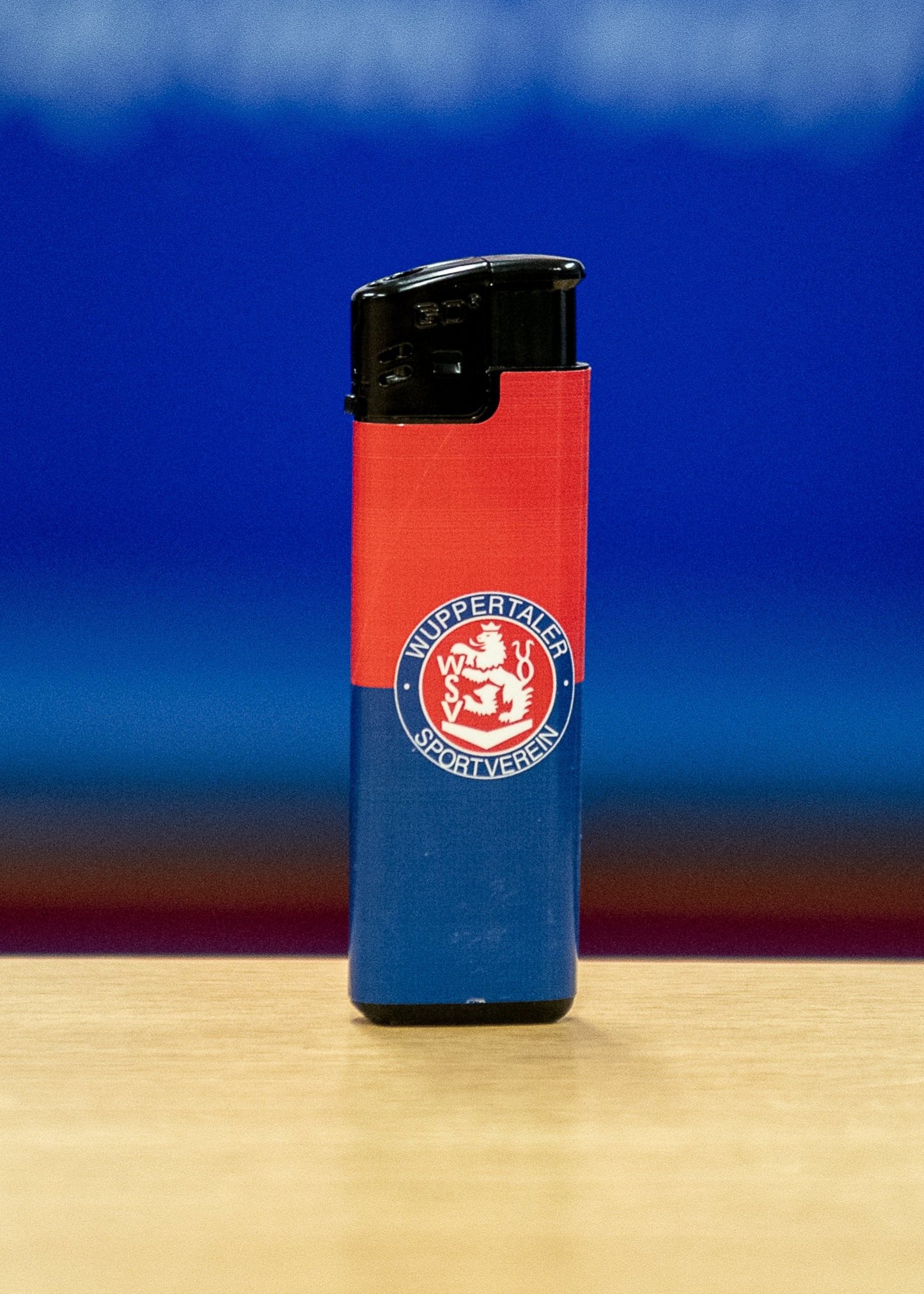 Feuerzeug Block rot-blau