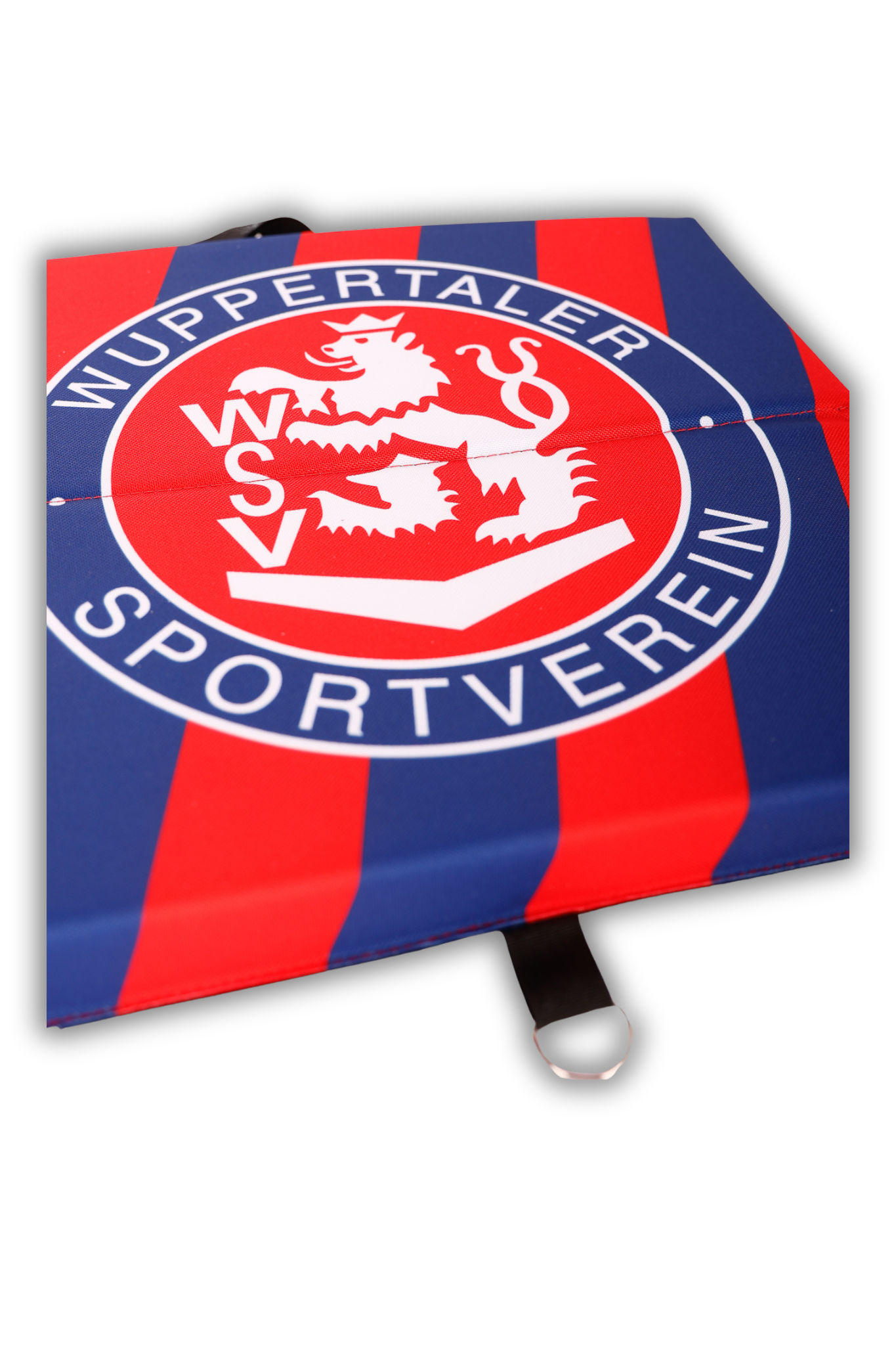 Sitzkissen Streifen rot-blau