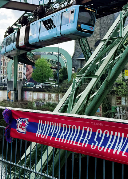 Seidenschal "Wuppertaler Schwebebahn"