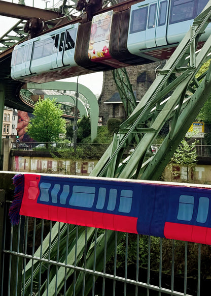 Seidenschal "Wuppertaler Schwebebahn"